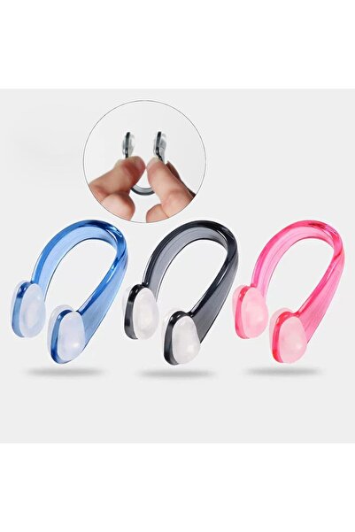 Bukela 5 Pieces Swimming Nose Clips, Waterproof Nose Plug, Nose Clip for Training, Silicone Nose Clip for S