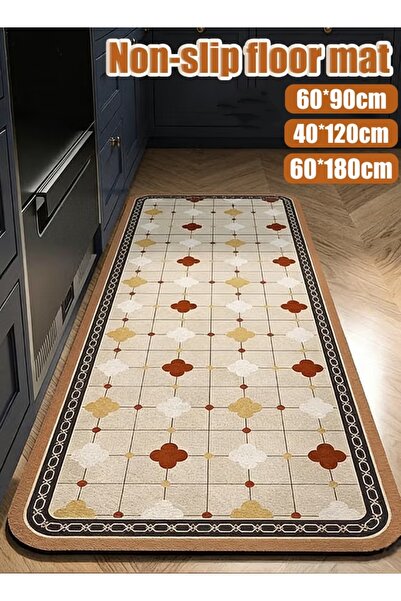 Generic Diatom Mud Floor Mat Absorbent Bath Mat Entrance Doormat Carpet Bathroom Kitchen Rug