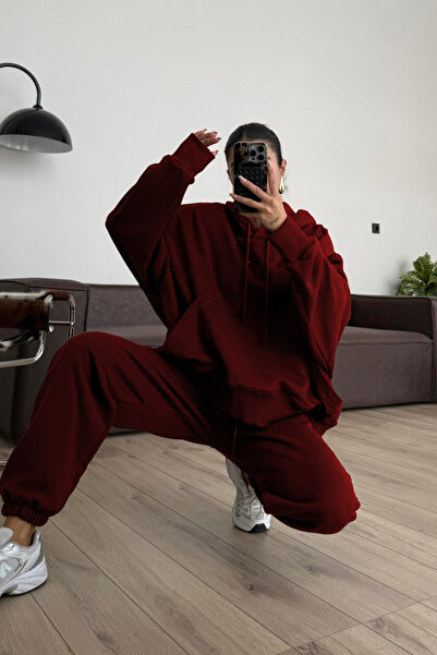 YAKAMEL Women's 3-Ply Shirt Fleece-Lined Size Tracksuit Set