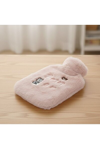 Marsilyan Pink Plush Hot Water Bag with Lighted Teddy Bear Figure 1 Lt – Soft...