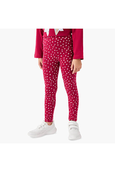 Juniors Printed Leggings with Elasticated Waistband