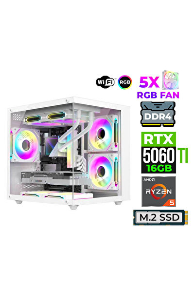 XASER Astra X140 Ryzen 5 5600X 16GB Ram 512GB M.2 NVMe SSD 16GB RTX5060 Ti Oy...