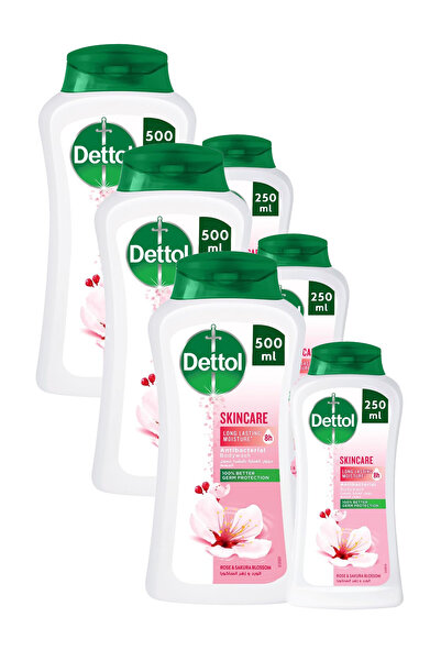 Dettol جل استحمام وغسول للجسم للعناية بالبشرة، برائحة الورد وزهر الكرز، (250 ...