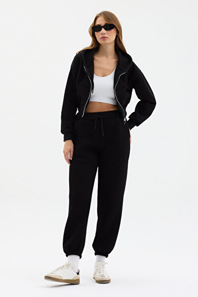 modafarize Women's 3 Thread Cotton Inside-Lined Elasticated Leggings