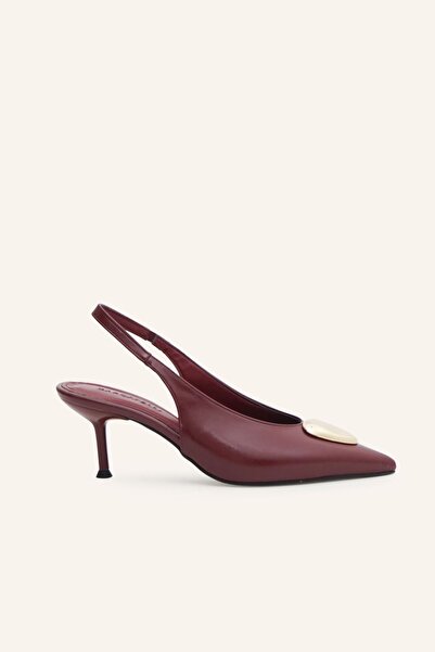 MARCATELLI Bordo Topuklu Ayakkabı