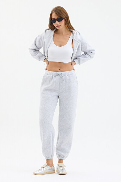 modafarize Γυναικεία φόρμα με 3 κλωστές από βαμβάκι με ελαστικό πόδι