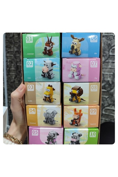 senacacollection 1 Pcs Lego Animals with Animal Figures
