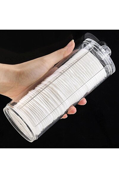JZS Kastweef Transparent Jar for Organizing Makeup and Cosmetics with Cotton ...