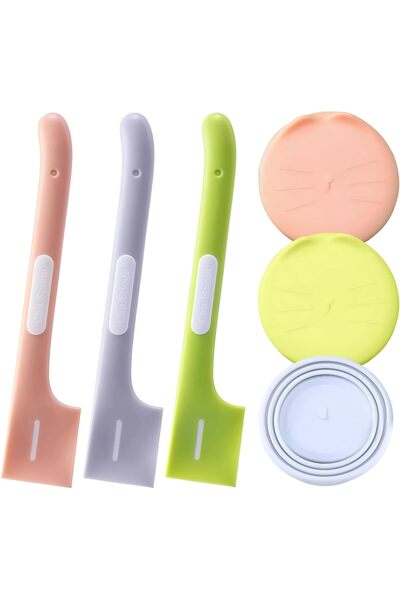 Bukela Mesen Dog Food Scoop, Cat Food Storage, Can Lids for Pet Food Kit, Ideal for Cat and Dog Feeding Jar