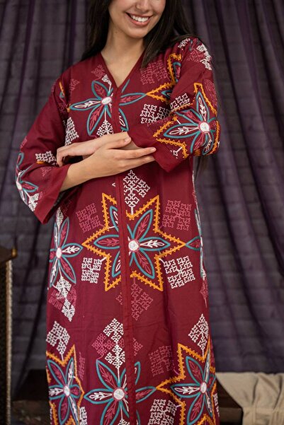 AFandina جلابية قطنية بتصميم فاخر، وأناقة لا مثيل لها SM - 35