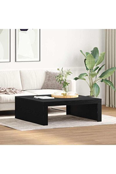 vidaxl طاولة قهوة من خشب البلوط الأسود، 100 × 100 × 35 سم، مصنوعة من الخشب المصنّع