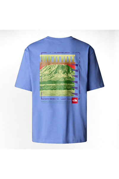 THE NORTH FACE Μπλε unisex t-shirt Axys oversized μπλουζάκι The North Face