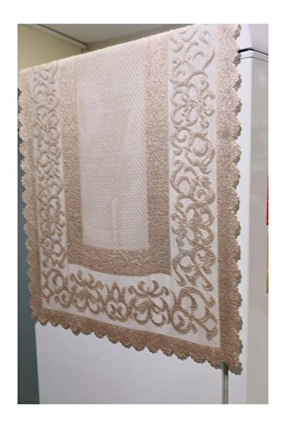 RASEL Raschel pleteni pokrivač za frižider 55*160 cm kapućino