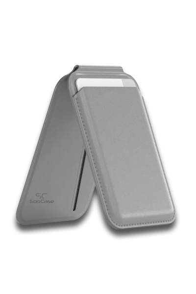 MTL Magsafe Uyumlu Güçlü Mıknatıslı Katlanabilir Deri Cüzdan ve Telefon Standı