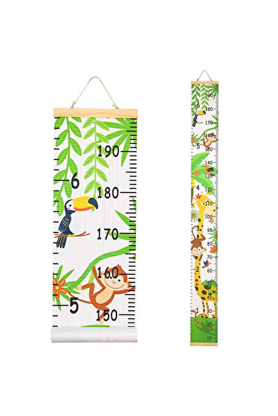 Arabest Hanging Ruler Wall Decals for Boys Girls,Removable Measure Wall Ruler for Children Room Decoration