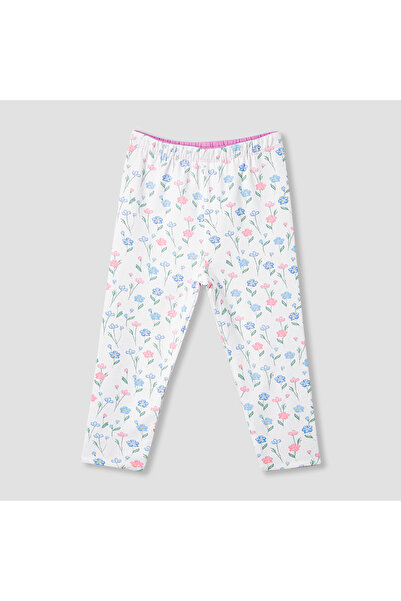 Juniors Floral Print Leggings with Elasticated Waistband
