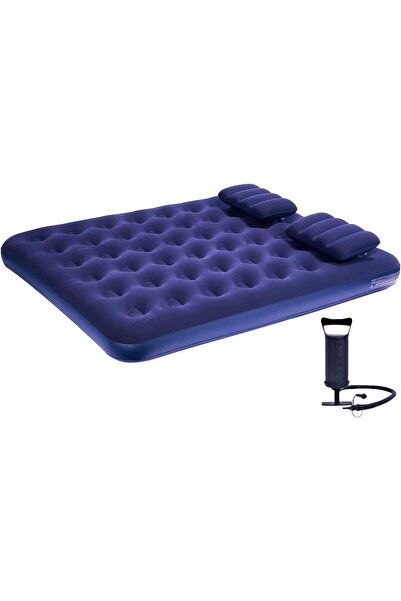 DIMAR GARDEN مرتبة هوائية قابلة للنفخ للتخييم بحجم كوين مع وسادة، تتضمن مضخة يدوية