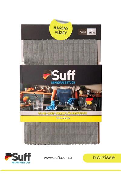 Suff Narzisse Hassas Yüzey Bezi 70x50 Gri | Gri
