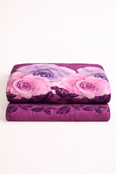 İQON Husă de pilota dublă (1 bucată) bumbac 100% Satin Roses Purple