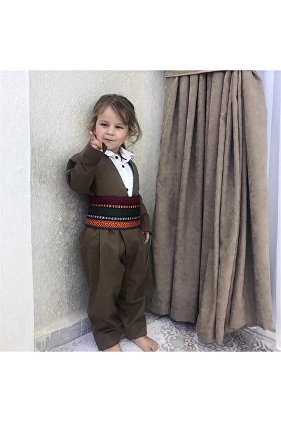 MODA Erkek-Kız Çocuk Yöresel Botani Şal U Şepik Puşi Hediyeli