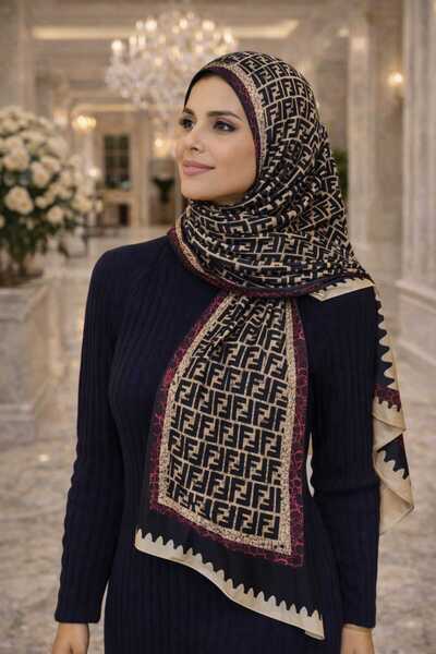 tomrisboutique شال حريري فاخر من الفوال، حجاب، وشاح، شال بنمط الفهد، مقاس 70 ...