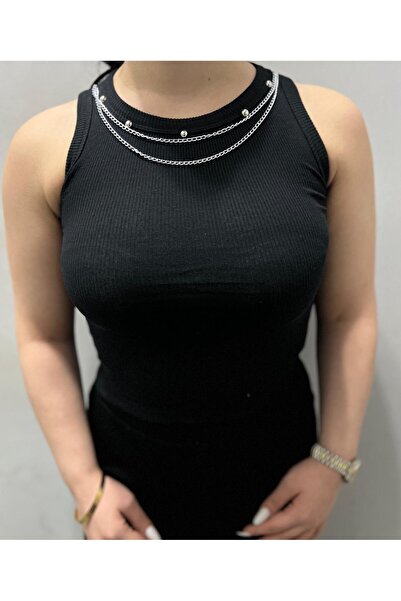 ASLAMI TEKSTIL zincir kolyeli crop model