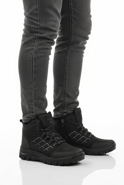 WALKWAY 700 Cizme unisex negre, anti-alunecare, rezistente la frig