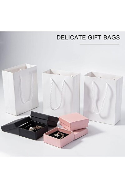 SH SKY SHOES Small Paper Gift Bags 12 Pieces Set, Eco-friendly Paper Bags, With Handles