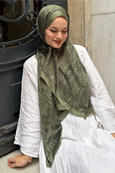 CUOCA LOUNGE Etnik Desenli Çift Taraflı Kaşmir İpek Şal