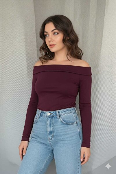 KARSEL Plum Degaje Collar Bady