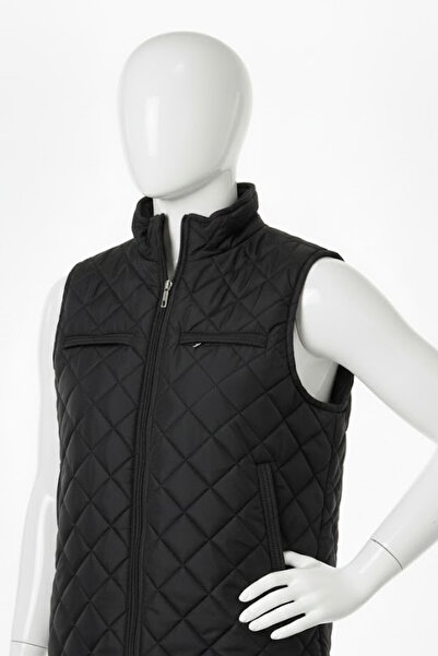 Gentex Klasik Kapitoneli Şişme Yelek / Baklava Desenli İçi Polarlı / İş Yeleği