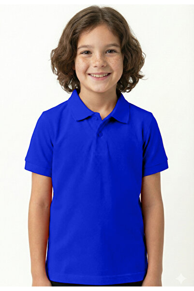 SELF CONTROL تي شيرت مدرسي برقبة بولو للأطفال ملابس مدرسية من قماش بولو - أزر...