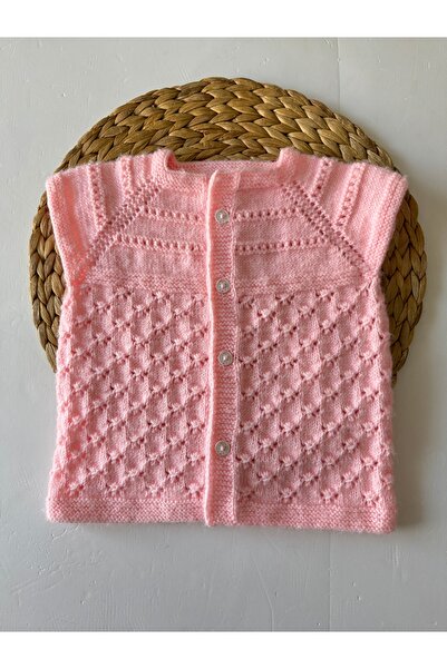 PİLEKİ BABY HAND KNITTED HANDWORK KNITTED WITH WOOL YARN BABY GIRL VEST BABY ...