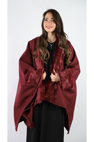 Elegance and beauty شال شتوي من الفرو الصناعي للنساء، شال ملفوف دافئ من الباشمينا