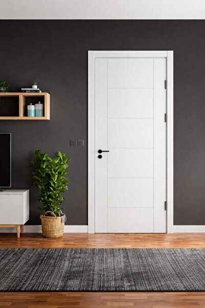 KÜÇÜKLER HOME Beyaz Amerikan Panel İç Oda Kapısı – 90x200 cm