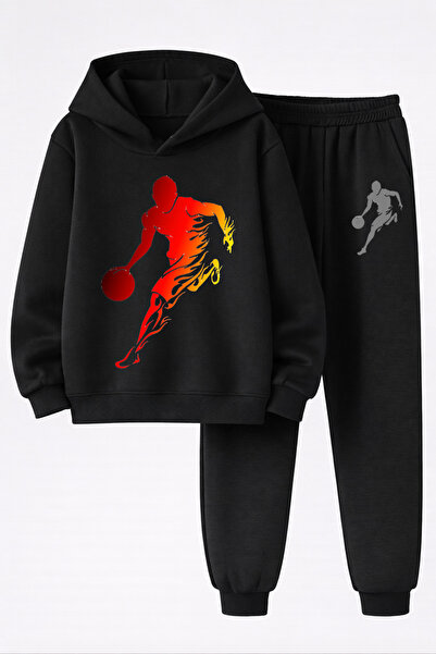 MAGORS SET DE ÎMBRĂCĂMINTE DE SPORT CU IMPRIMARE TEMATICĂ DE BASKETBAL, CU 3 ...