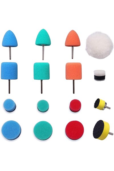 ELECDON Mini Buffing Polishing Pads, 16Pcs Mini Detail Polisher Pads Use On Rotary Tools, Cordless e