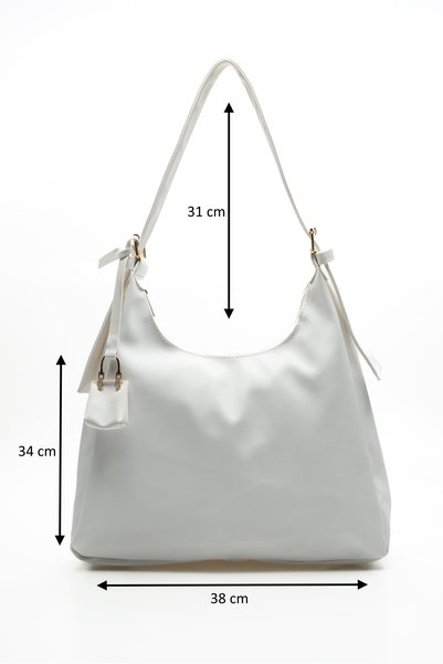 Zenvia Maraw Model Women's Shoulder Bag with White Charm Gift
