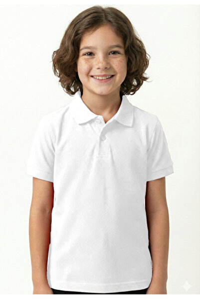 FEEL STYLE Children's Polo Neck School T-Shirt Polo Fabric School Clothing - ...