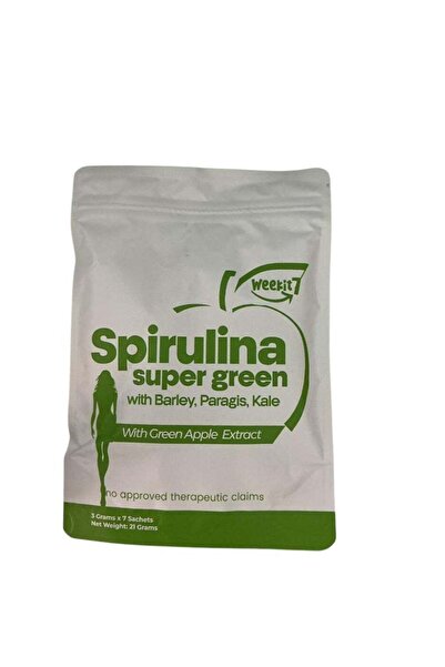 weekit7 Spirulina Powder with Green Apple Extract