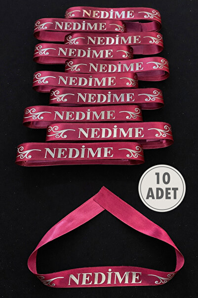 ZEYMERADE Бордовий срібний стрічка для подружок нареченої, 10 штук браслетів ...