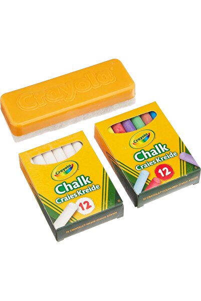 Crayola مجموعة طباشير مع ممحاة