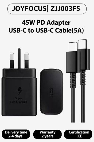 JOYFOCUS Fast Charger for Samsung Galaxy Charger Head with Charging Cable 45 watts, S23 Ultra S23 Plus S23 S2