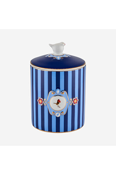 Pip Studio Love Birds Mavi Porselen Saklama Kabı 1300 Ml
