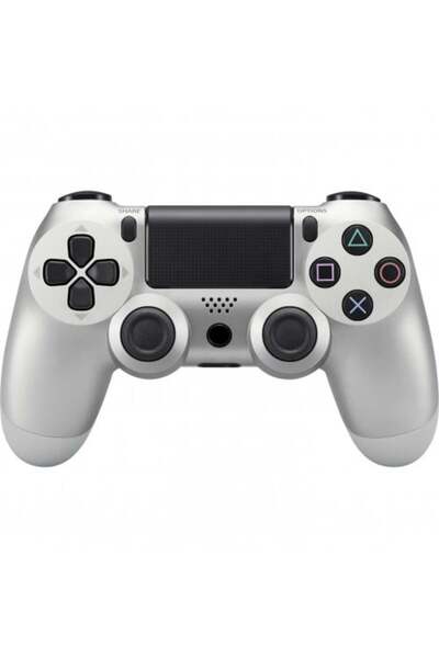 Denx Game Controller Compatible with PlayStation 4, Silver