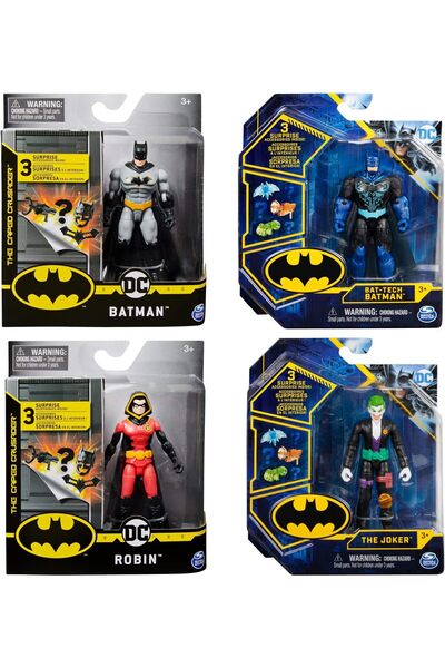 DC COMICS مجسم باتمان مع 3 ملحقات غامضة