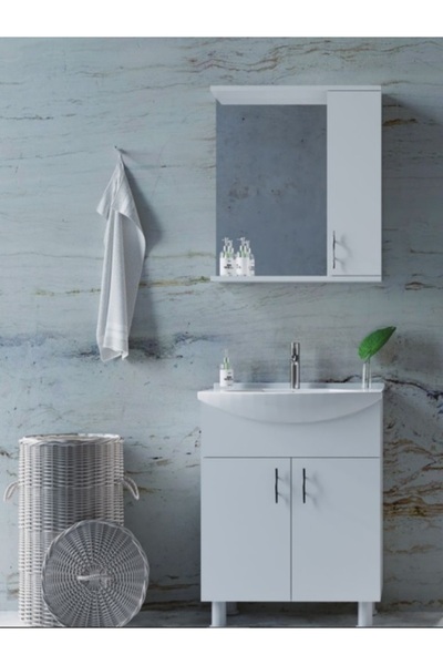 Erol Teknik KLASİK 65 CM AYAKLI BANYO DOLAP BEYAZ