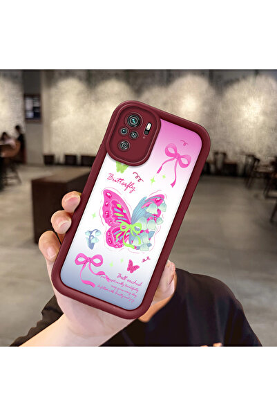 Hontinga حافظة هاتف ملونة من السيليكون متوافقة مع هاتف Xiaomi Redmi Note 10 4...