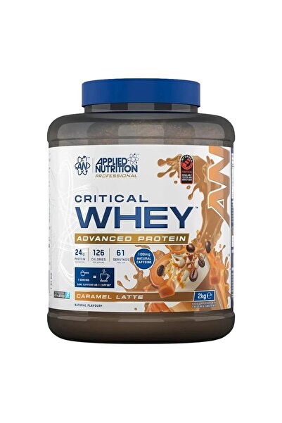 applied nutrition Critical Whey Protein Powder – 24g Protein per Serving, (2Kg - 61 Servings) (Caramel Latte)