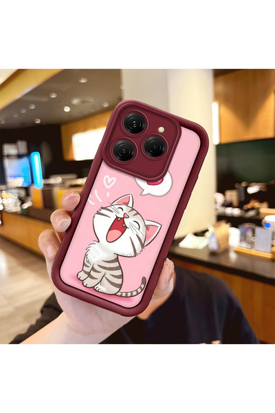 Hontinga حافظة هاتف تكنو سبارك 20 برو متوافقة مع شبكة الجيل الرابع، مصنوعة من...